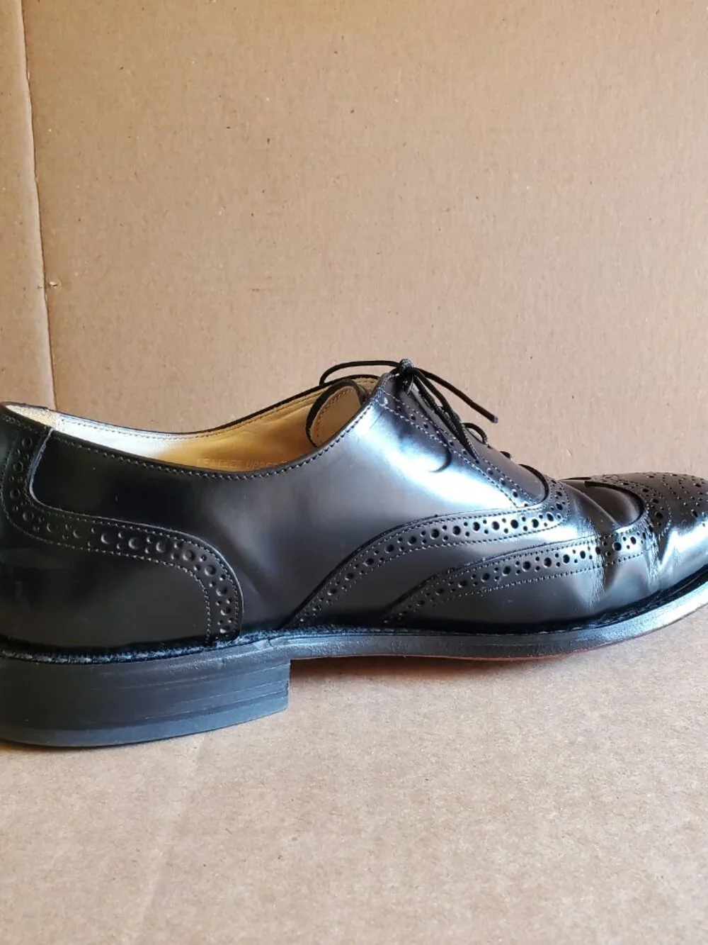 Bostonian Impression Men's Black Leather Dress Shoes 22011-Size 10.5 D/B